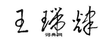 駱恆光王瑞輝草書個性簽名怎么寫