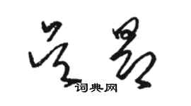 駱恆光吳昂草書個性簽名怎么寫