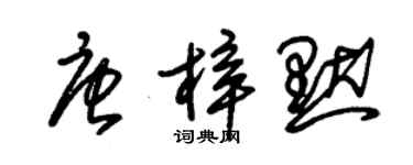 朱錫榮唐梓默草書個性簽名怎么寫