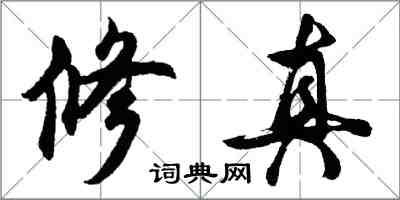 胡問遂修真行書怎么寫