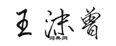 駱恆光王沫曾行書個性簽名怎么寫