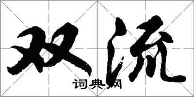 胡問遂雙流行書怎么寫