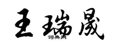 胡問遂王瑞晟行書個性簽名怎么寫