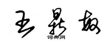 朱錫榮王鼎敏草書個性簽名怎么寫