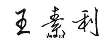 駱恆光王素利行書個性簽名怎么寫