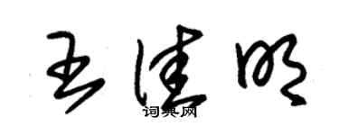 朱錫榮王佳明草書個性簽名怎么寫