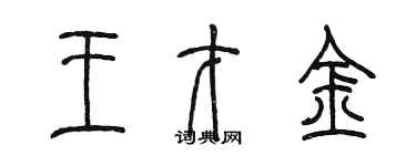 陳墨王才金篆書個性簽名怎么寫