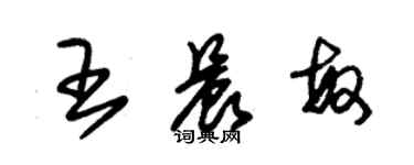 朱錫榮王晨敏草書個性簽名怎么寫