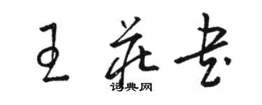 駱恆光王莊書草書個性簽名怎么寫