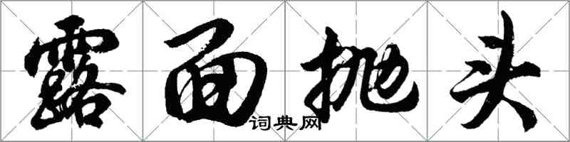 胡問遂露面拋頭行書怎么寫