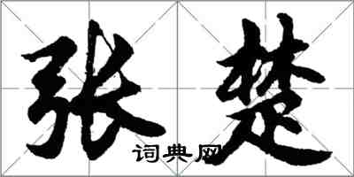 胡問遂張楚行書怎么寫