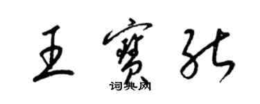 梁錦英王寶能草書個性簽名怎么寫