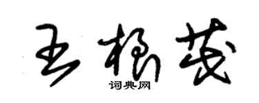 朱錫榮王根茂草書個性簽名怎么寫