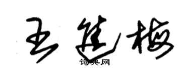 朱錫榮王進梅草書個性簽名怎么寫
