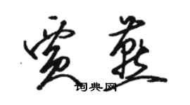 駱恆光賈燕草書個性簽名怎么寫