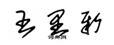 朱錫榮王里新草書個性簽名怎么寫