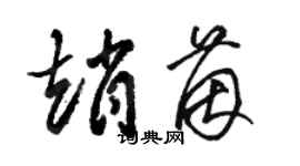 駱恆光趙茵草書個性簽名怎么寫