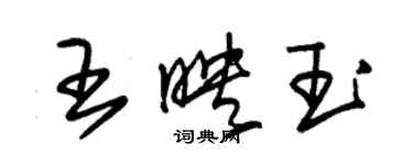 朱錫榮王映玉草書個性簽名怎么寫