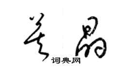 梁錦英莫晶草書個性簽名怎么寫