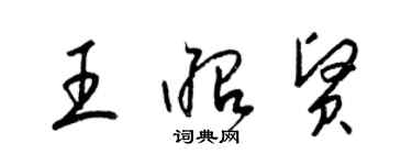 梁錦英王昭賢草書個性簽名怎么寫