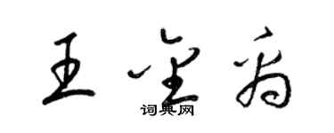 梁錦英王金禹草書個性簽名怎么寫