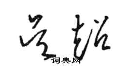 駱恆光吳超草書個性簽名怎么寫