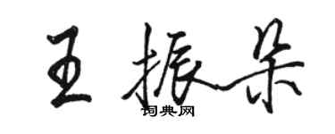 駱恆光王振朵行書個性簽名怎么寫