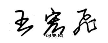 朱錫榮王宏飛草書個性簽名怎么寫