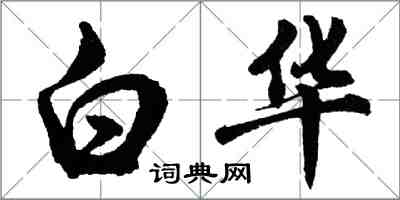 胡問遂白華行書怎么寫