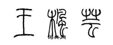 陳墨王楓芸篆書個性簽名怎么寫