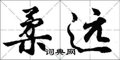 胡問遂柔遠行書怎么寫