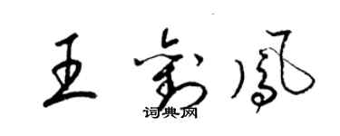 梁錦英王劉鳳草書個性簽名怎么寫