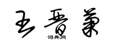 朱錫榮王晉菊草書個性簽名怎么寫