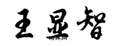 胡問遂王顯智行書個性簽名怎么寫