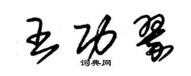 朱錫榮王功翠草書個性簽名怎么寫