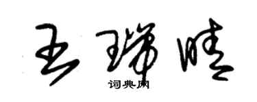 朱錫榮王瑞晴草書個性簽名怎么寫