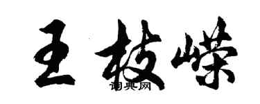 胡問遂王枝嶸行書個性簽名怎么寫