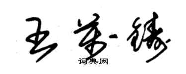朱錫榮王萬鑄草書個性簽名怎么寫