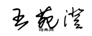 朱錫榮王苑澄草書個性簽名怎么寫