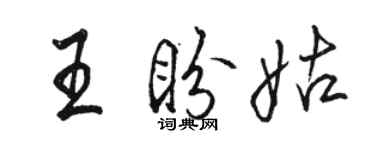 駱恆光王盼姑行書個性簽名怎么寫