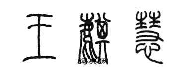 陳墨王麒慧篆書個性簽名怎么寫