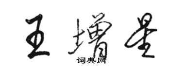 駱恆光王增星行書個性簽名怎么寫