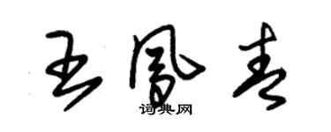 朱錫榮王鳳青草書個性簽名怎么寫