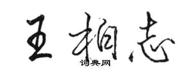 駱恆光王柏志行書個性簽名怎么寫