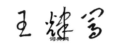 駱恆光王輝闖草書個性簽名怎么寫