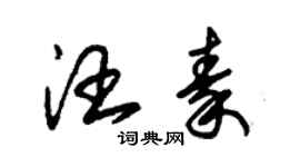 朱錫榮汪秦草書個性簽名怎么寫