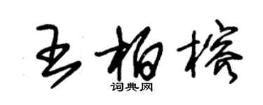 朱錫榮王柏榕草書個性簽名怎么寫