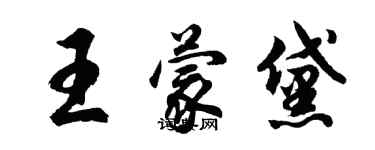 胡問遂王蒙黛行書個性簽名怎么寫