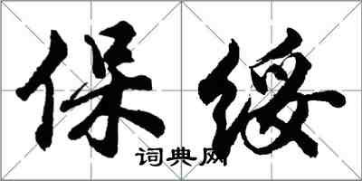 胡問遂保綏行書怎么寫