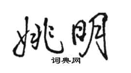 駱恆光姚明行書個性簽名怎么寫